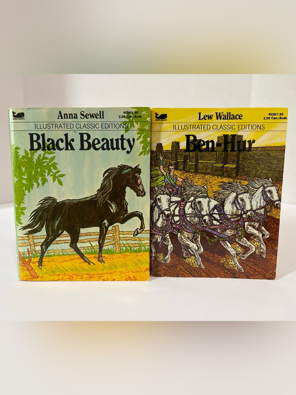 ⭐️  Young Readers Illustrated Classics Black Beauty Ben-Hur Book Lot 2